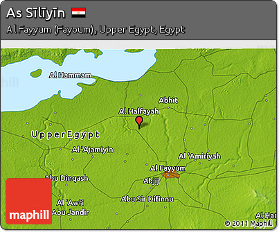 Physical 3D Map of As Sīlīyīn