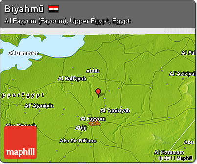 Physical 3D Map of Biyahmū