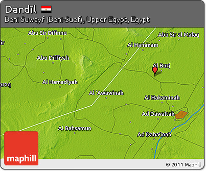 Physical 3D Map of Dandīl