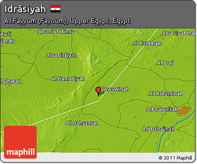 Physical 3D Map of Idrāsiyah