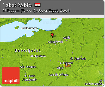 Physical 3D Map of `Izbat ḨAbīb