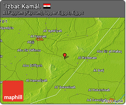 Physical 3D Map of `Izbat Kamāl