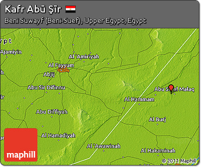 Physical 3D Map of Kafr Abū Şīr