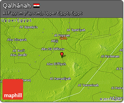 Physical 3D Map of Qalhānah