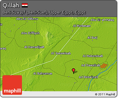 Physical 3D Map of Qillah