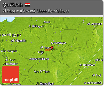 Physical 3D Map of Quḩāfah