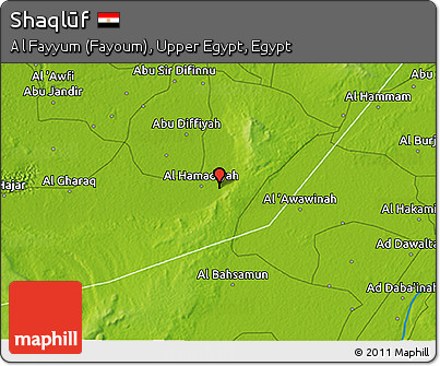 Physical 3D Map of Shaqlūf