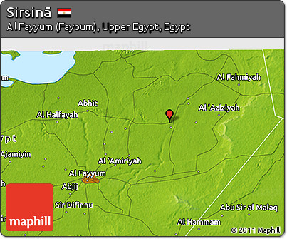Physical 3D Map of Sirsinā