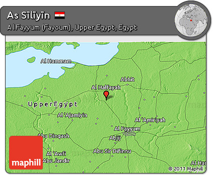 Political 3D Map of As Sīlīyīn