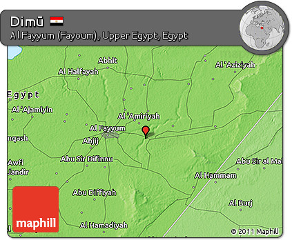 Political 3D Map of Dimū