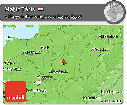 Political 3D Map of Maţir Ţāris