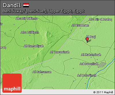 Political 3D Map of Dandīl