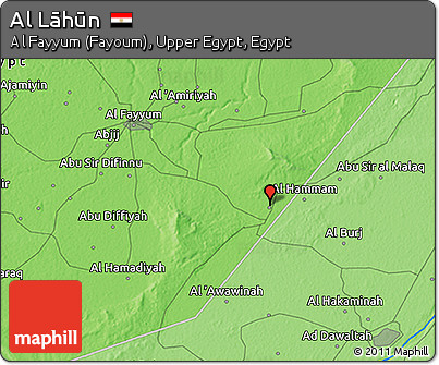 Political 3D Map of Al Lāhūn