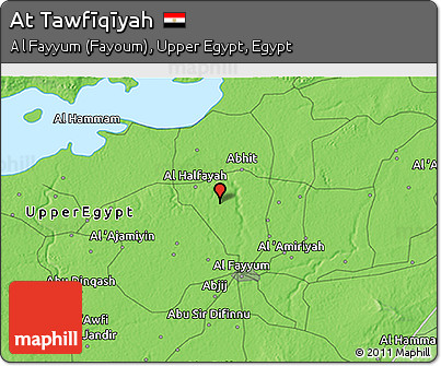 Political 3D Map of At Tawfīqīyah