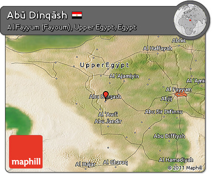 Satellite 3D Map of Abū Dinqāsh