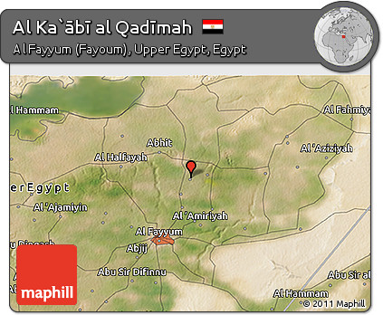 Satellite 3D Map of Al Ka`ābī Al Qadīmah