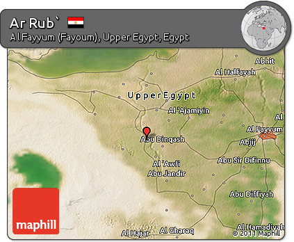 Satellite 3D Map of Ar Rub`