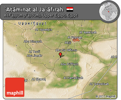 Satellite 3D Map of `Atāminat Al Ja`āfirah