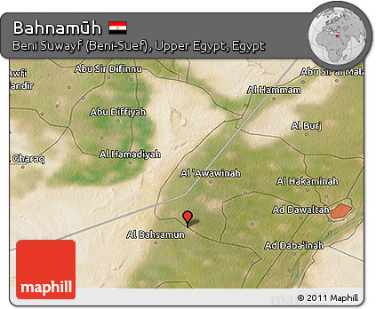 Satellite 3D Map of Bahnamūh