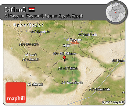 Satellite 3D Map of Difinnū