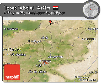 Satellite 3D Map of `Izbat `Abd Al `Az̧īm