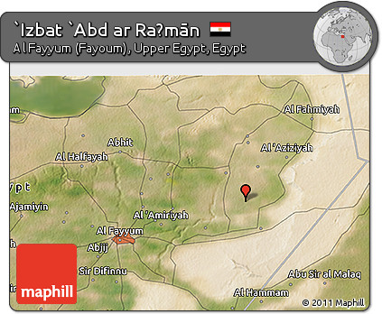 Satellite 3D Map of `Izbat `Abd Ar Raḩmān