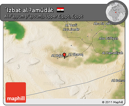 Satellite 3D Map of `Izbat Al Ḩamūdāt