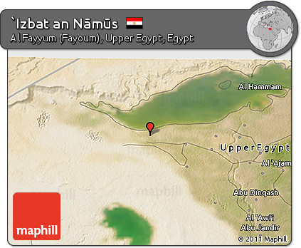 Satellite 3D Map of `Izbat An Nāmūs