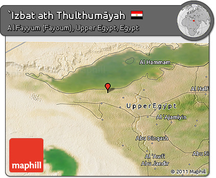 Satellite 3D Map of `Izbat Ath Thulthumāyah