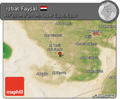Satellite 3D Map of `Izbat Fayşal