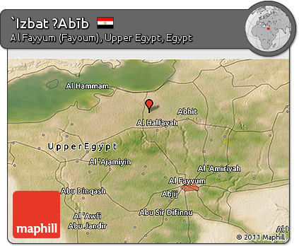 Satellite 3D Map of `Izbat ḨAbīb