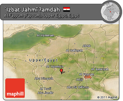 Satellite 3D Map of `Izbat Jahmī Ḩamdah