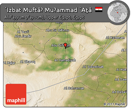 Satellite 3D Map of `Izbat Muftāḩ Muḩammad `Aţā