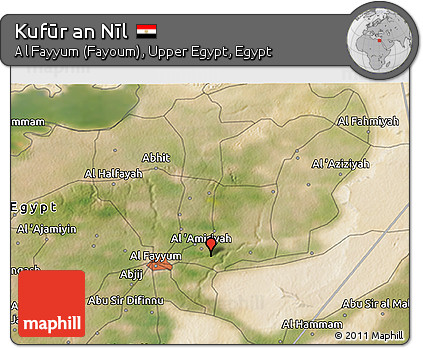 Satellite 3D Map of Kufūr An Nīl