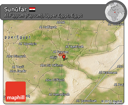 Satellite 3D Map of Sunūfar