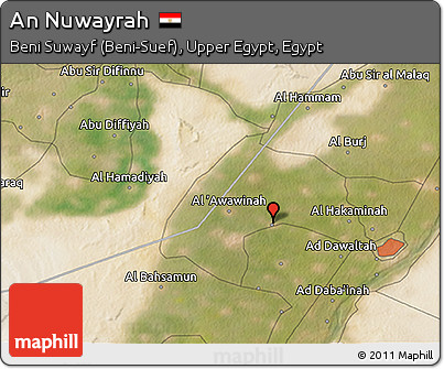 Satellite 3D Map of An Nuwayrah