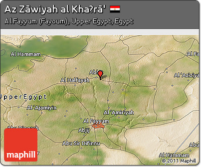 Satellite 3D Map of Az Zāwiyah Al Khaḑrā'