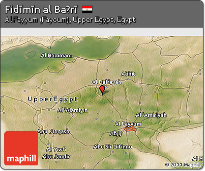 Satellite 3D Map of Fidīmīn Al Baḩrī