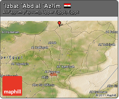 Satellite 3D Map of `Izbat `Abd Al `Az̧īm