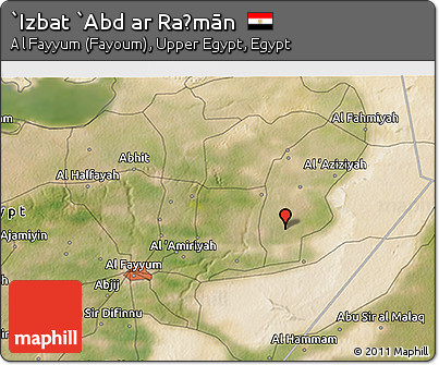 Satellite 3D Map of `Izbat `Abd Ar Raḩmān