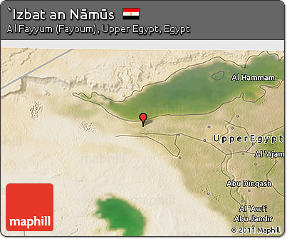 Satellite 3D Map of `Izbat An Nāmūs
