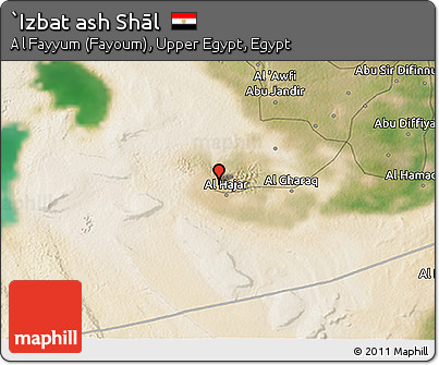 Satellite 3D Map of `Izbat Ash Shāl