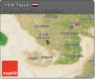 Satellite 3D Map of `Izbat Fayşal