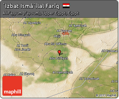 Satellite 3D Map of `Izbat Ismā`īlal Farīq