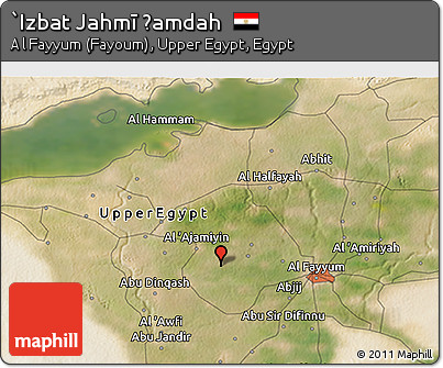 Satellite 3D Map of `Izbat Jahmī Ḩamdah