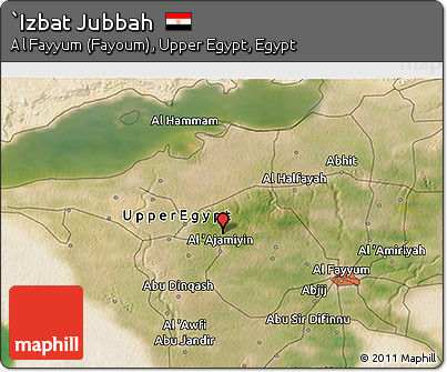 Satellite 3D Map of `Izbat Jubbah