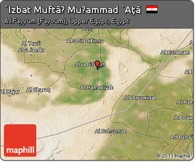 Satellite 3D Map of `Izbat Muftāḩ Muḩammad `Aţā
