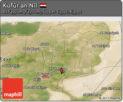 Satellite 3D Map of Kufūr An Nīl