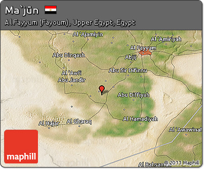 Satellite 3D Map of Ma`jūn