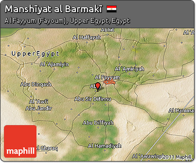 Satellite 3D Map of Manshīyat Al Barmakī